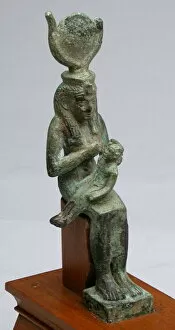 Isis Gallery: Statuette of the Goddess Isis Holding the God Horus, Egypt
