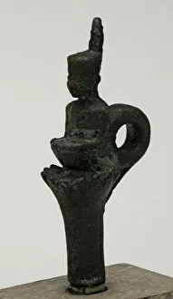 Cosmos Prints: Statuette of the Goddess Neith Sitting on a Lotus, Egypt, Late Period (664-332 BCE)
