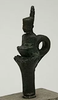 Wisdom Gallery: Statuette of the Goddess Neith Sitting on a Lotus, Egypt, Late Period (664-332 BCE)