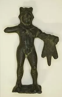 Copper Alloy Collection: Statuette of Herakles, 3rd-2nd century BCE. Creator: Unknown