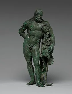 Exhausted Prints: Statuette of Hercules, A.D. 1-100. Creator: Unknown