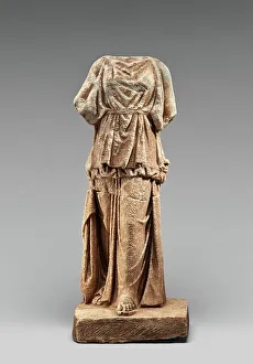 Female Figure Prints: Statuette of a Kore, 350-300 BC. Creator: Unknown
