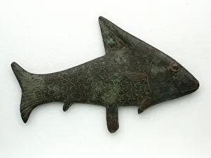 30th Dynasty Prints: Statuette of a Lepidotus Fish, Egypt, Late Period, Dynasty 26-31 (664-332 BCE)