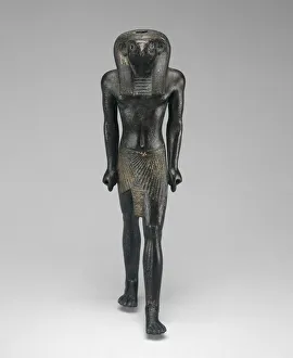 Headed Prints: Statuette of Re-Horakhty, Egypt, Third Intermediate Period-Late Period
