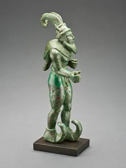 Mesopotamian Gallery: Statuette of a Striding Figure, 3000-2800 BCE. Creator: Unknown