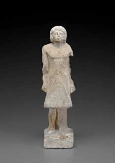 25th Century Bc Prints: Statuette of a Striding Official, 2465-2323 BC. Creator: Unknown