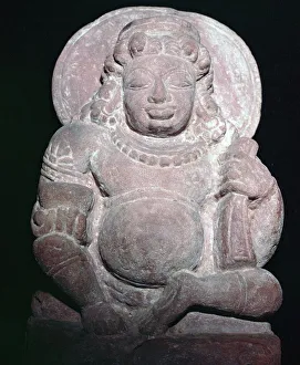 Vedic Prints: Statuette of the Vedic and Hindu god Kuvera