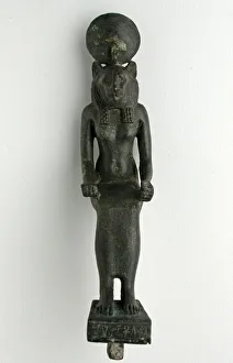 Headed Prints: Statuette of Wadjet or Sekhmet, Egypt, Late Period, Dynasty 26 (664-525 BCE)