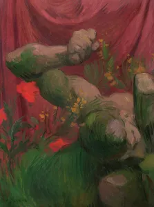 Muscular Prints: Stay of peace and joy: meditation, 1899. Creator: Victor Emile Prouve