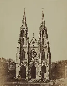 Baldus Prints: Ste. Clotilde, Paris, between 1860 and 1870. Creator: Edouard Baldus