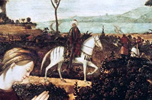 Vittore Prints: Ste Famille, detail. Artist: Vittore Carpaccio