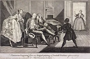 Pleasure Garden Prints: The Stealing of a Kiss, c1745