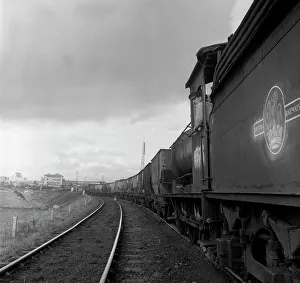 Northumberland Prints: Steam loco no 65811 hauling coal from Lynemouth Colliery, Northumberland, 1963. Artist