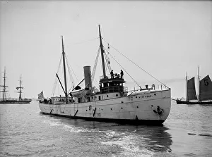 Steam pilot boat New York, between 1900 and 1905. Creator: Unknown. Steam pilot boat New York, between 1900 and 1905. Creator: Unknown