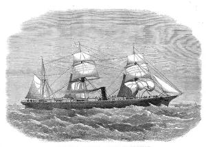 Mail Prints: The steam-ship John Elder, for the Liverpool and Valparaiso line, 1871. Creator: Unknown