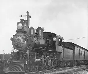 Railroad Prints: Steam train locomotive - No. 465 - ERIE Railway Company