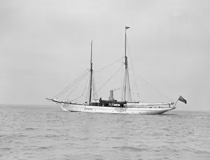 Steam yacht, 1913. Creator: Kirk & Sons of Cowes