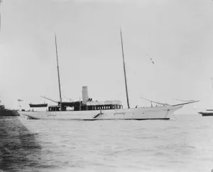 Aster Prints: The steam yacht Aster. Creator: Kirk & Sons of Cowes