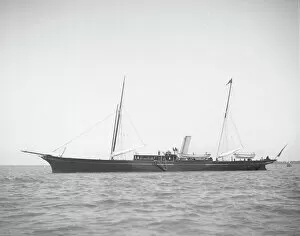 Arthur Henry Kirk Gallery: The steam yacht Boadicea at anchor. Creator: Kirk & Sons of Cowes