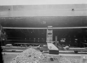 Steam yacht Branwens Hull, 1914. Creator: Kirk & Sons of Cowes