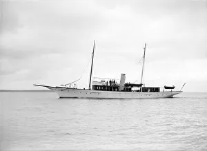 Broadside Prints: The steam yacht Cecilia, 1912. Creator: Kirk & Sons of Cowes