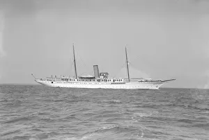 The steam yacht Glencairn, 1912. Creator: Kirk & Sons of Cowes