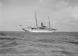 The steam yacht Glencairn, 1912. Creator: Kirk & Sons of Cowes