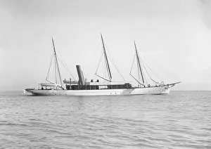 Under Way Prints: The steam yacht Isa, 1911. Creator: Kirk & Sons of Cowes