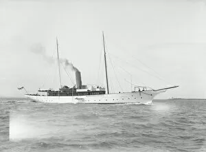 The steam yacht Joyeuse, 1914. Creator: Kirk & Sons of Cowes