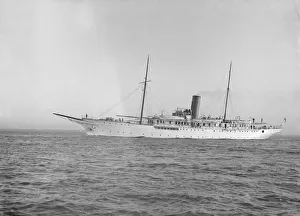 Steam Boat Prints: Steam yacht Liberty, 1914. Creator: Kirk & Sons of Cowes