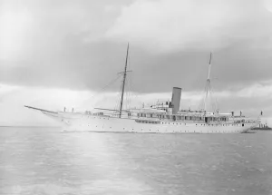 Steam yacht Liberty, 1914. Creator: Kirk & Sons of Cowes