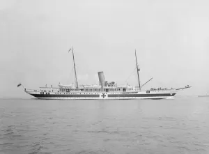Steam yacht Liberty, 1914. Creator: Kirk & Sons of Cowes