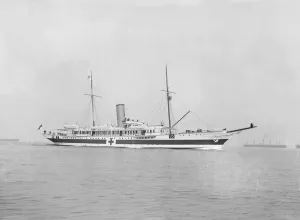 Steam yacht Liberty, 1914. Creator: Kirk & Sons of Cowes