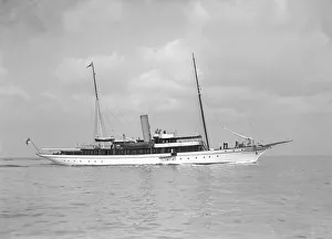 The steam yacht Lorna, 1911. Creator: Kirk & Sons of Cowes