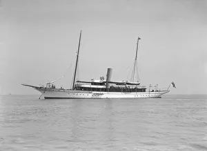 The steam yacht Lorna, 1911. Creator: Kirk & Sons of Cowes
