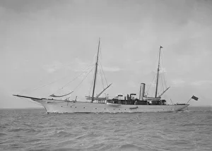 Broadside Prints: The steam yacht Mera, 1911. Creator: Kirk & Sons of Cowes