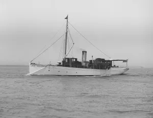 Shawnee Prints: The steam yacht Shawnee, 1912. Creator: Kirk & Sons of Cowes