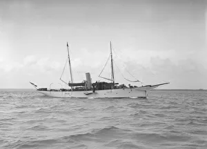 Broadside Prints: The steam yacht Stradella, 1912. Creator: Kirk & Sons of Cowes