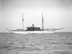 The steam yacht Ul, 1911. Creator: Kirk & Sons of Cowes