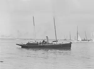 The steam yacht Volage under way. Creator: Kirk & Sons of Cowes