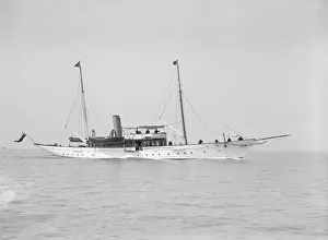 The steam yacht Westoe, 1911. Creator: Kirk & Sons of Cowes