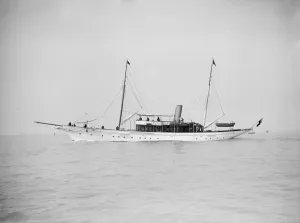 The steam yacht Westoe, 1911. Creator: Kirk & Sons of Cowes