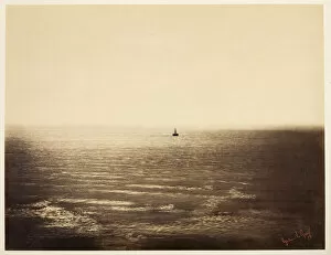 Seascape Gallery: The Steamboat, 1856. Creator: Gustave Le Gray