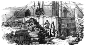 Robert Brown Prints: A steamboat on the Volga, Russia, c1890