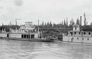 Yukon River Prints: Steamboats, between c1900 and 1916. Creator: Unknown