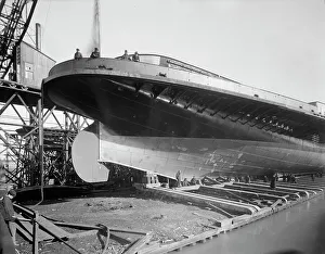 Graving Dock Prints: Steamer City of Cleveland, 1907. Creator: Unknown
