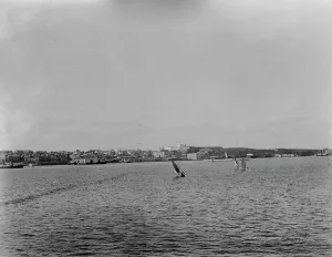 Steamer landing and San Cristobal, San Juan, Puerto Rico, between 1880 and 1901. Creator: Unknown
