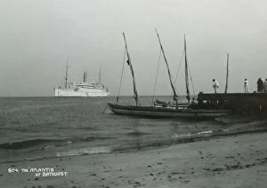 Images Dated 8th July 2010: Steamship Atlantis off Bathurst, Gambia, 20th century