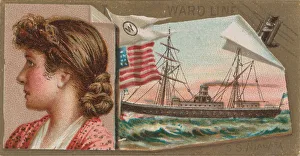 Sons And Company Prints: Steamship Niagara, Ward Line, from the Ocean and River Steamers series (N83