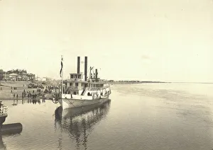 Vladimir Ivanovich Fedorov Prints: The steamship Petersburg at the pier